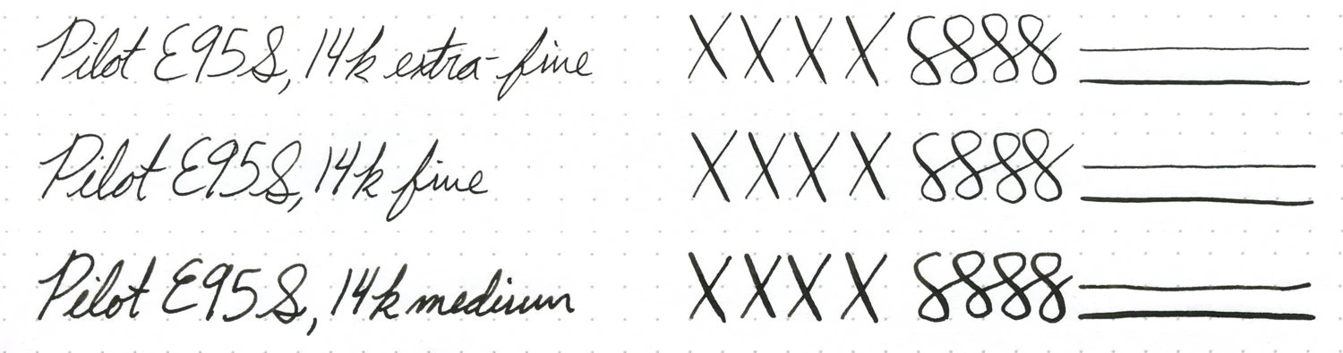 Pilot E95s Fountain Pen - Black - Image 12