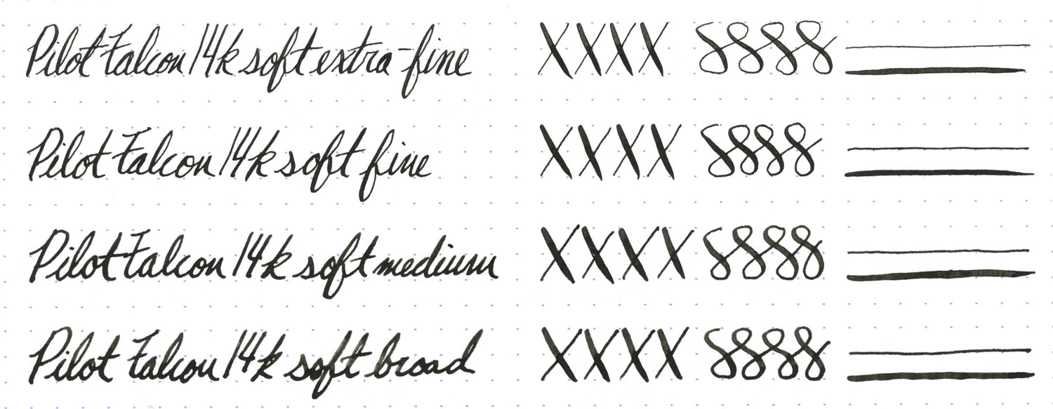 Pilot Falcon Fountain Pen - Black/Gold - Image 13