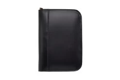Aston Leather 10 Slot Pen Case - Black