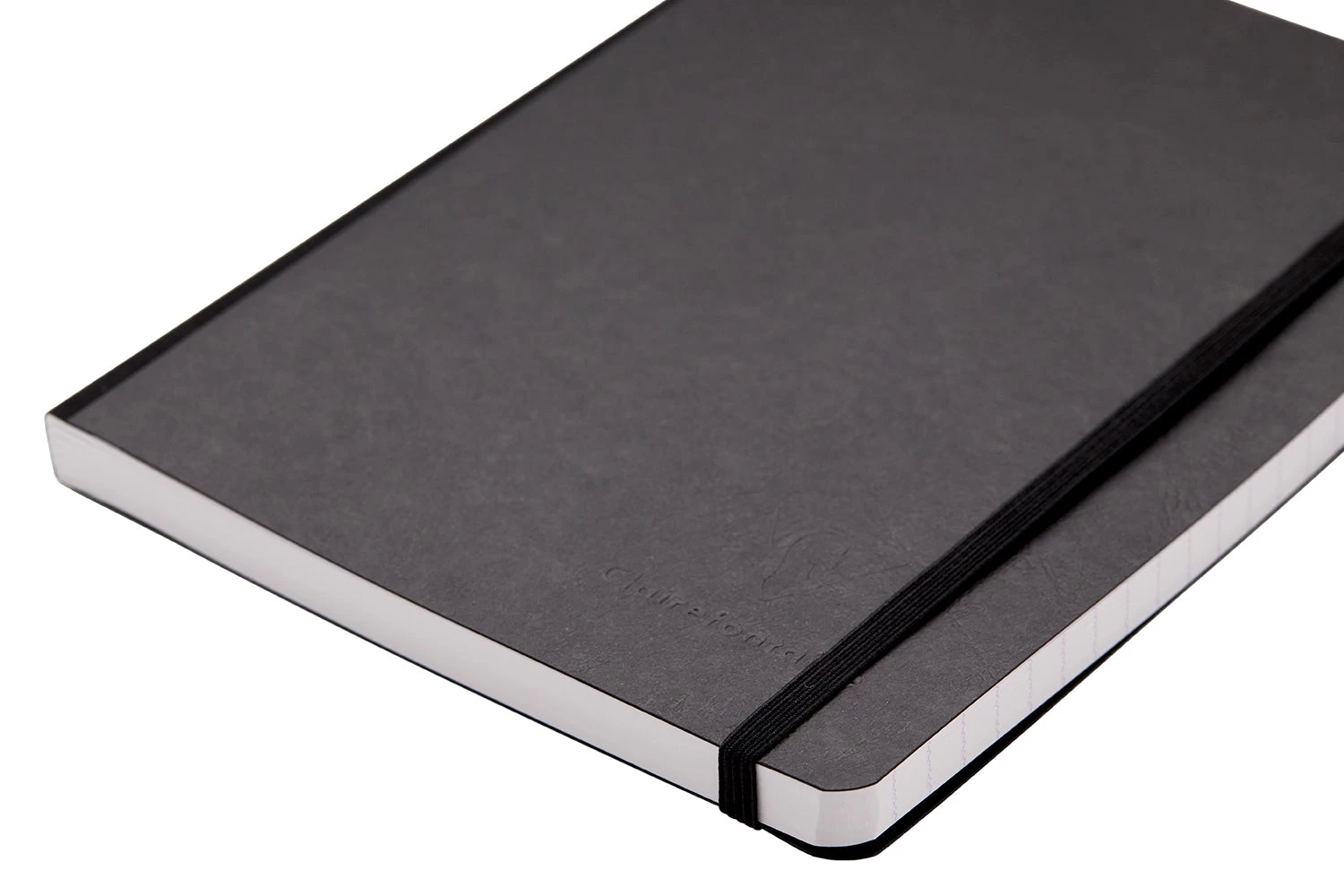 Clairefontaine Basic Clothbound A4 Notebook - Black, Lined - Image 3