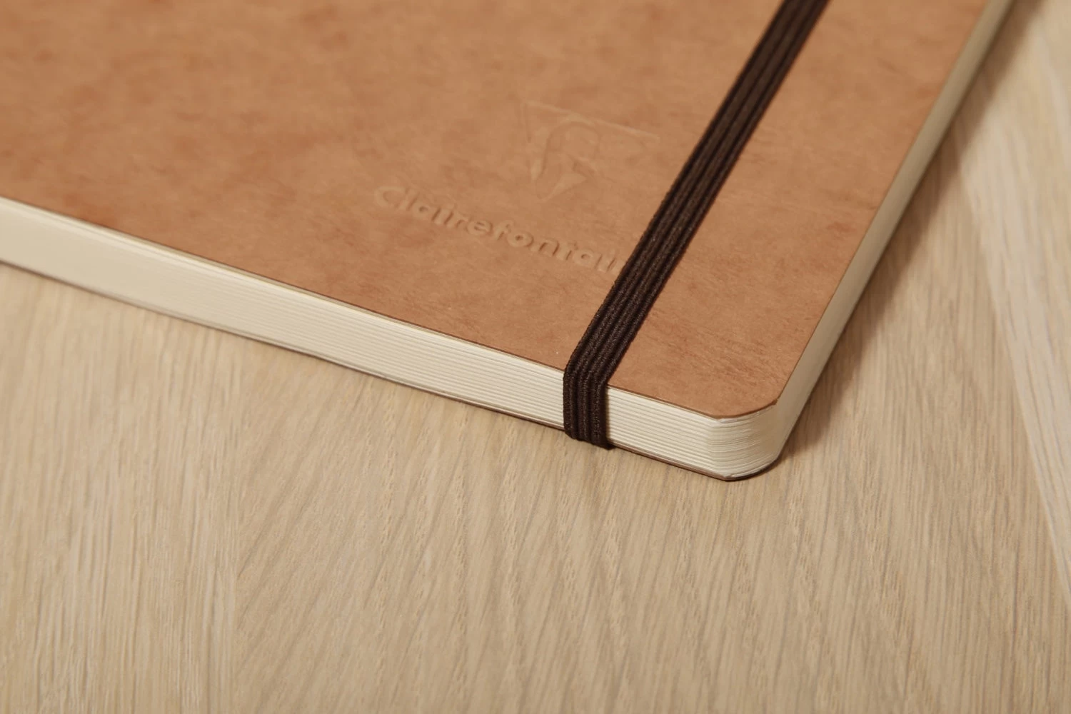 Clairefontaine Basic My Essential A5 Notebook - Tan, Dot Grid - Image 4
