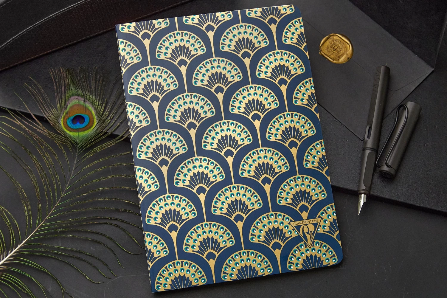 Clairefontaine Neo Deco A5 Notebook - Peacock, Lined - Image 2