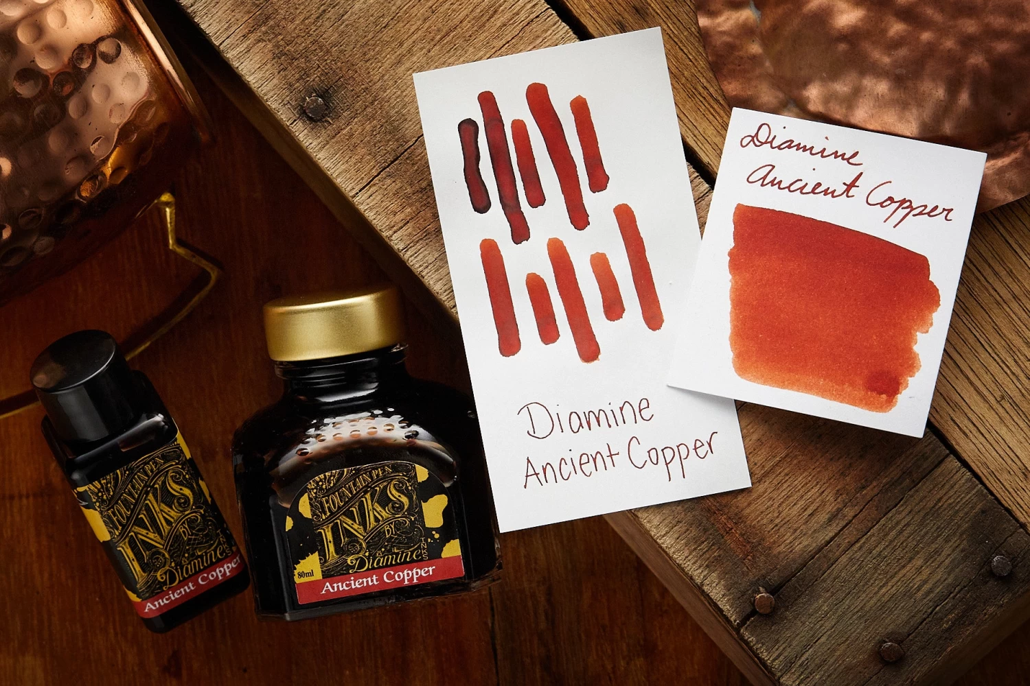 Diamine Ancient Copper - 30ml Bottled Ink - Image 9