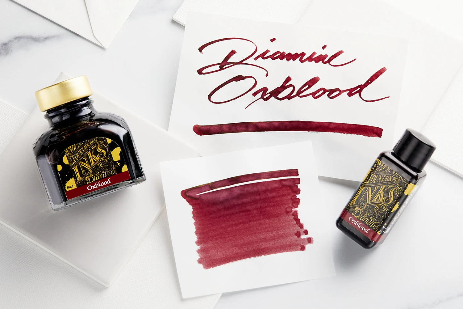Diamine Oxblood - 30ml Bottled Ink - Image 4