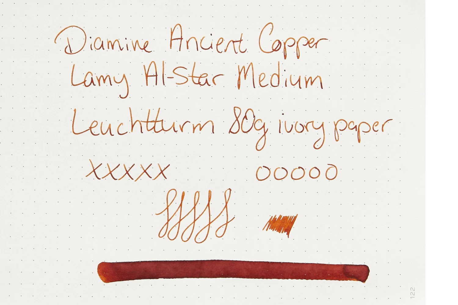 Diamine Ancient Copper - 30ml Bottled Ink - Image 3