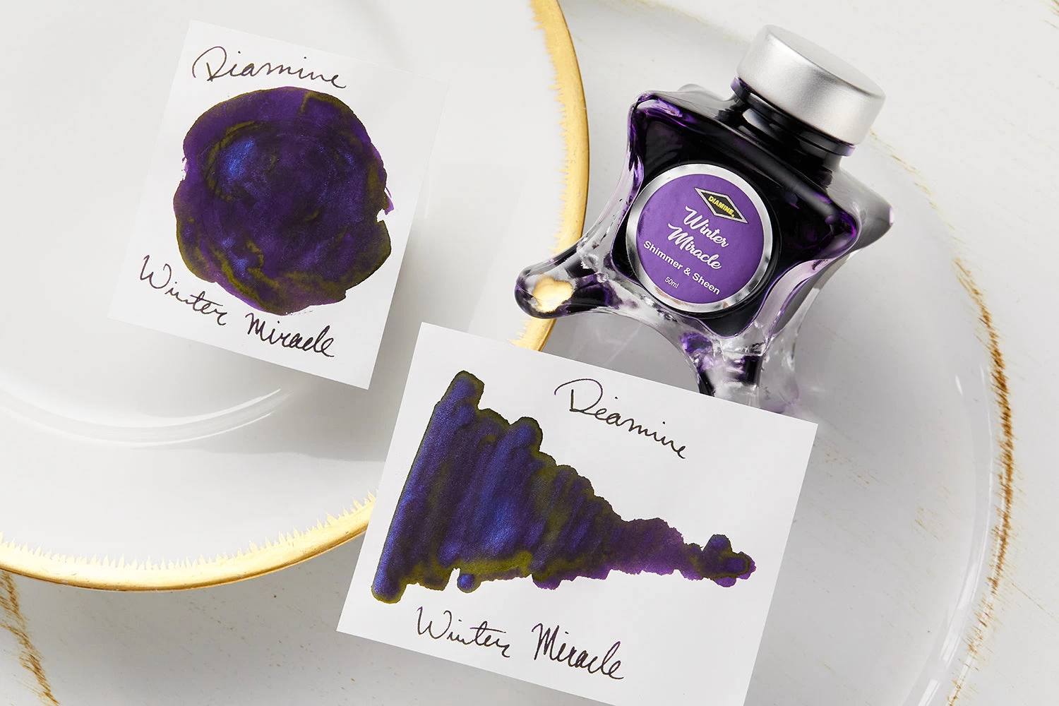 Diamine Winter Miracle - 50ml Bottled Ink - Image 2