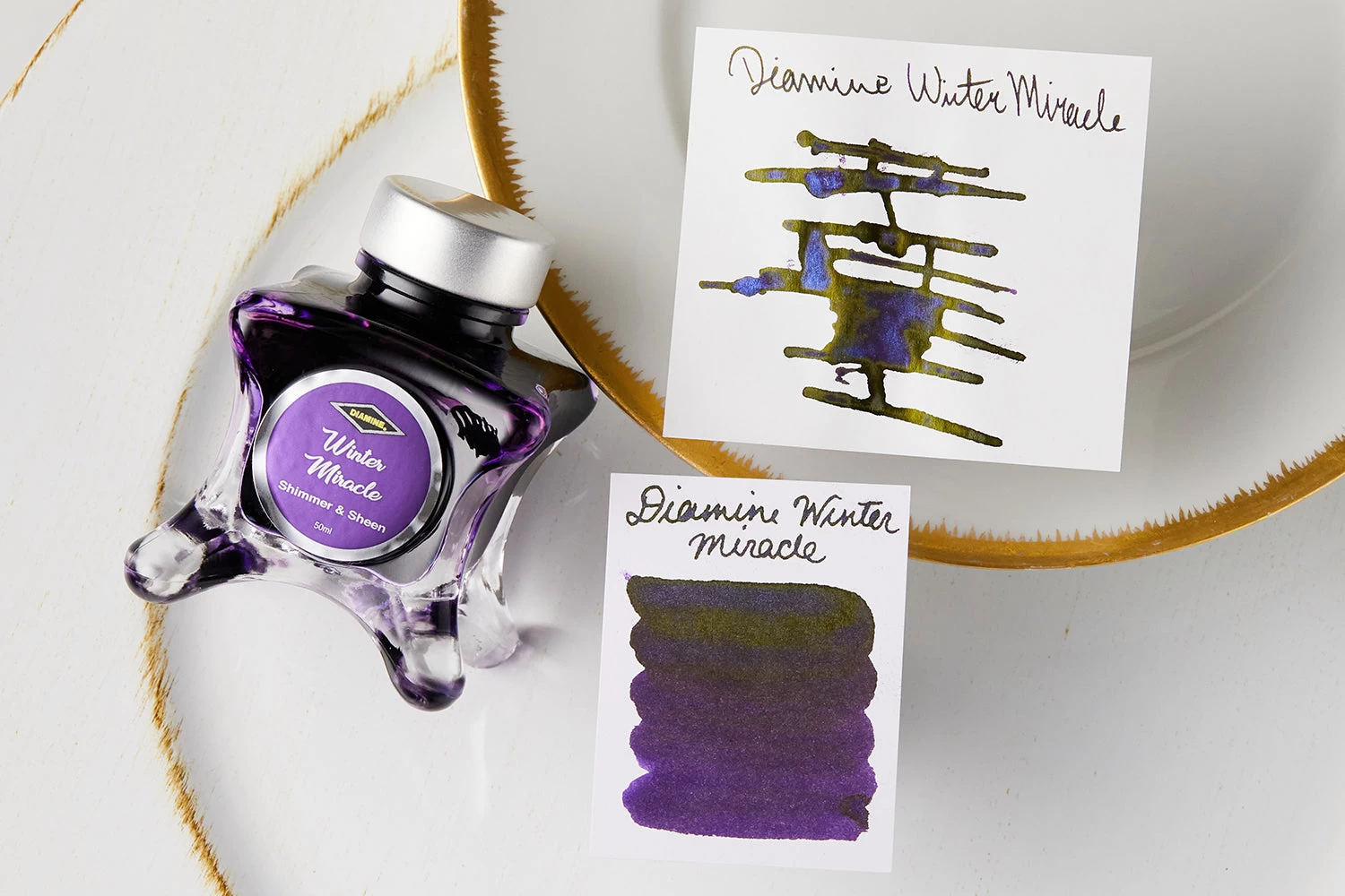 Diamine Winter Miracle - 50ml Bottled Ink - Image 3