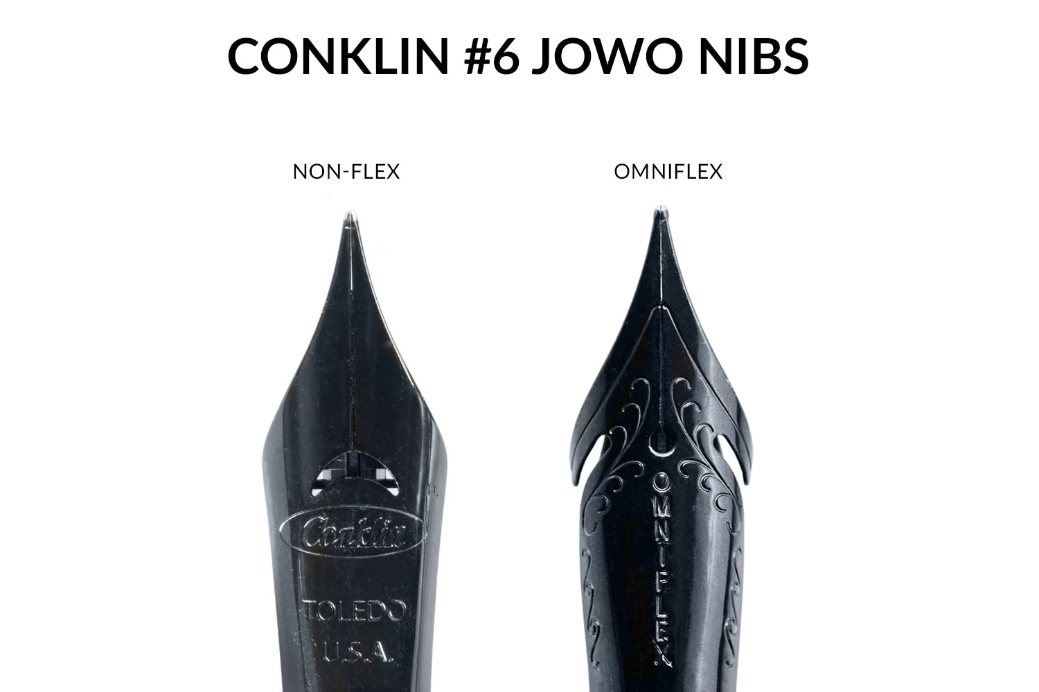 Conklin/Monteverde JoWo Omniflex #6 Steel Nib Unit - Black - Image 5