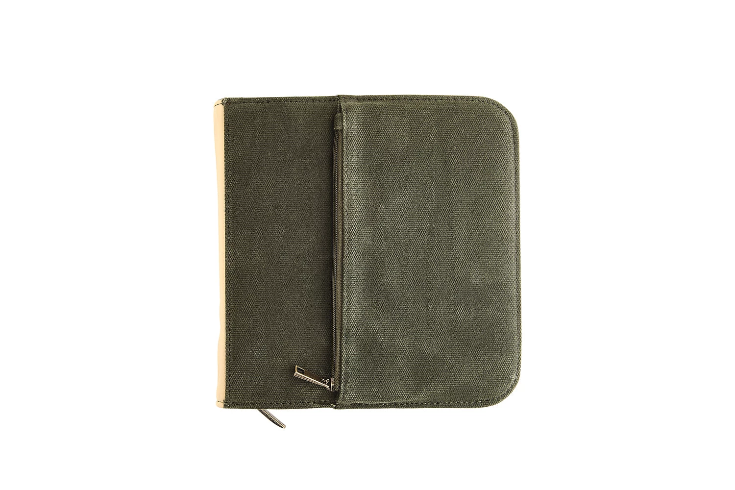 Esterbrook 20 Pen Zipper Canvas Pen Case - Army Green - Image 3