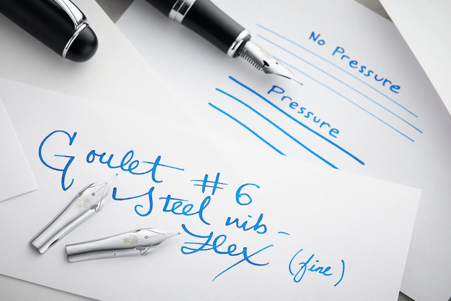 Goulet #6 Steel Flex Nib - Silver - Image 6