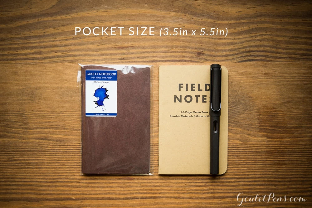 Goulet Notebook W/ 68gsm Tomoe River Paper - Pocket, Lined - Image 6