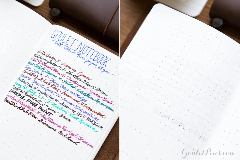Goulet Notebook W/ 68gsm Tomoe River Paper - Passport TN, Dot Grid - Image 9
