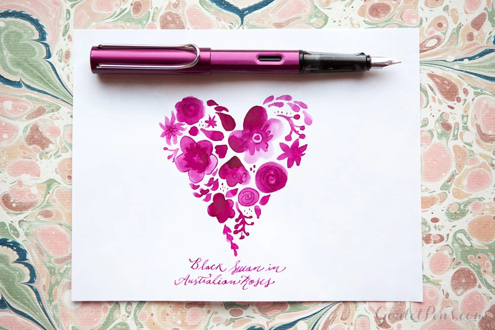 Noodler's Black Swan In Australian Roses - 3oz Bottled Ink - Image 10