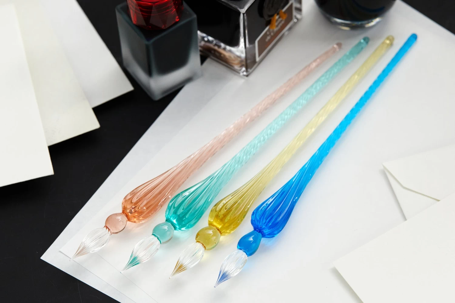 Herbin Round Glass Dip Pen - Blue - Image 5