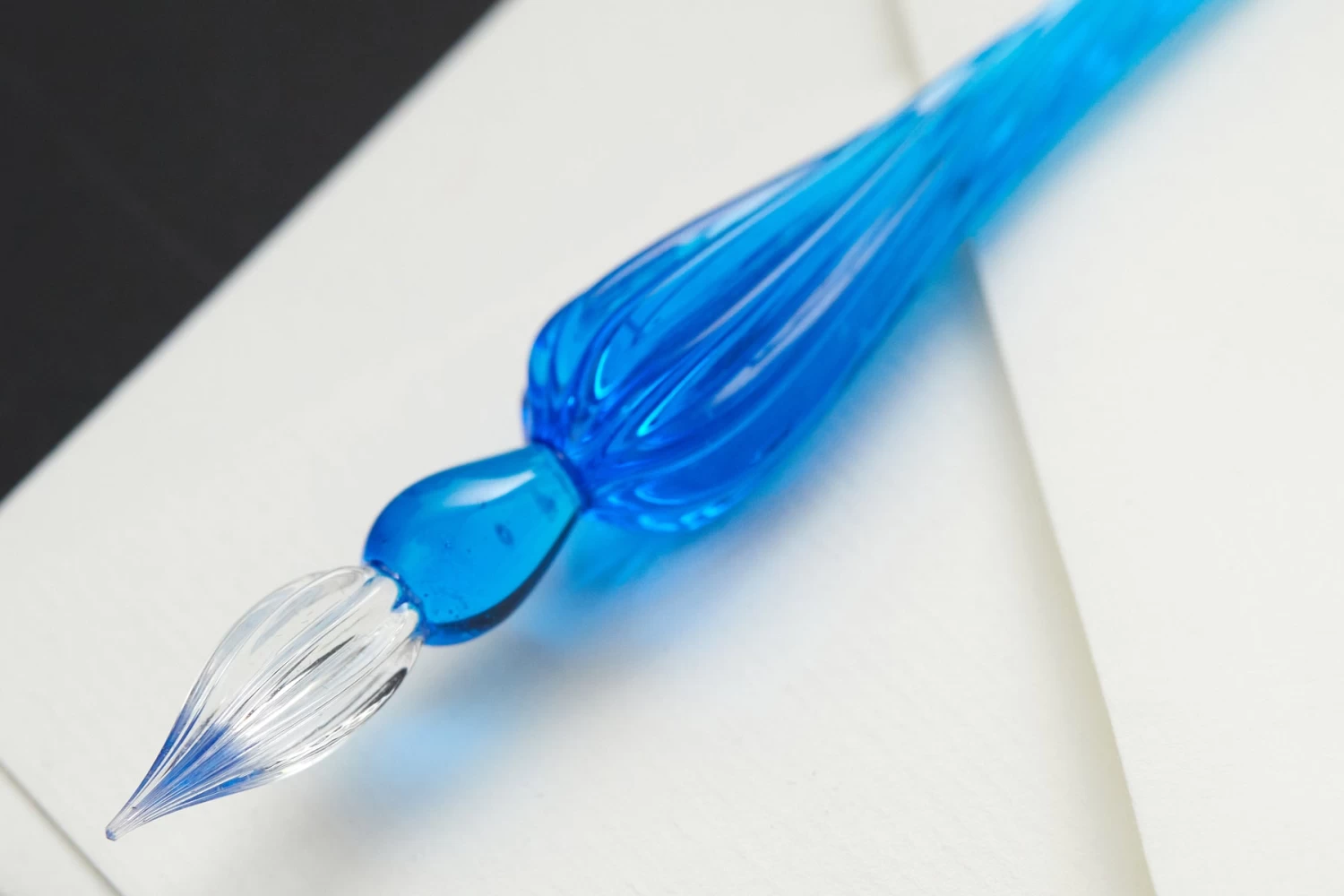 Herbin Round Glass Dip Pen - Blue - Image 4