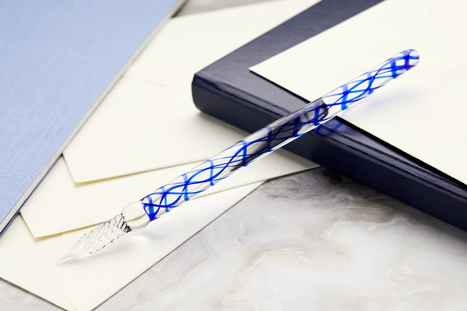 Herbin Straight Glass Dip Pen - Eclat De Saphir - Image 2