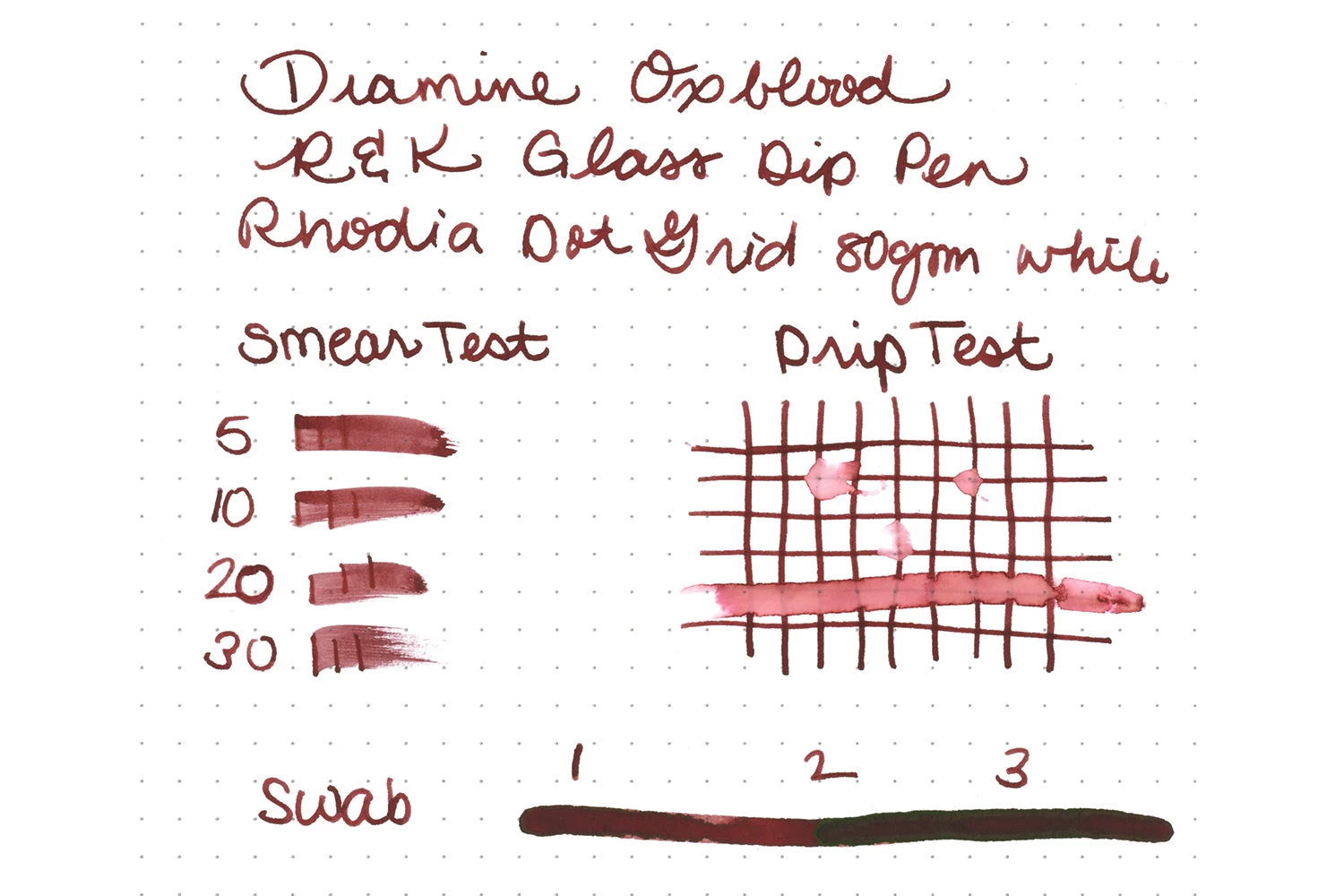 Diamine Oxblood - 30ml Bottled Ink - Image 11