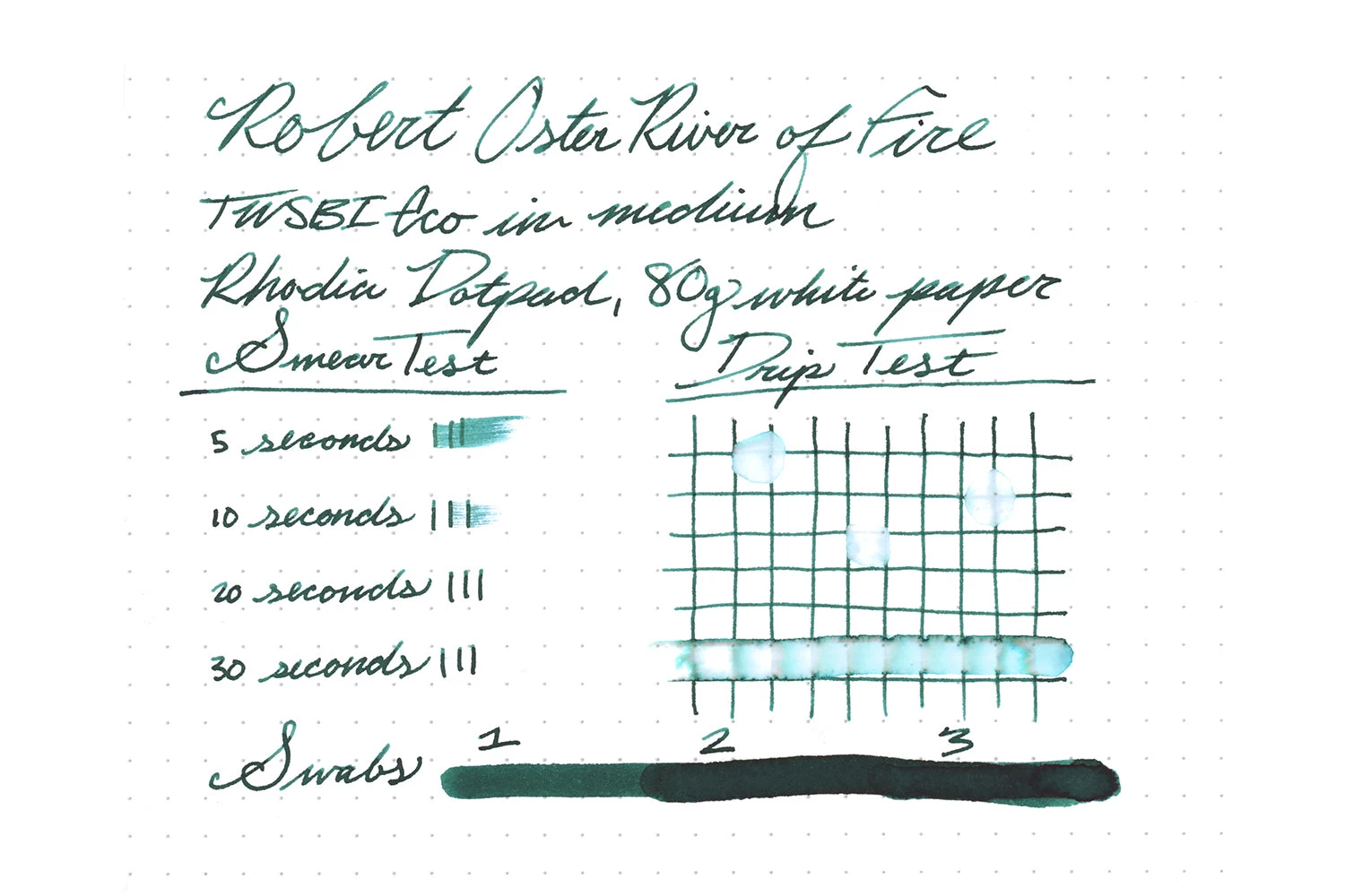 Robert Oster River Of Fire - 50ml Bottled Ink - Image 9