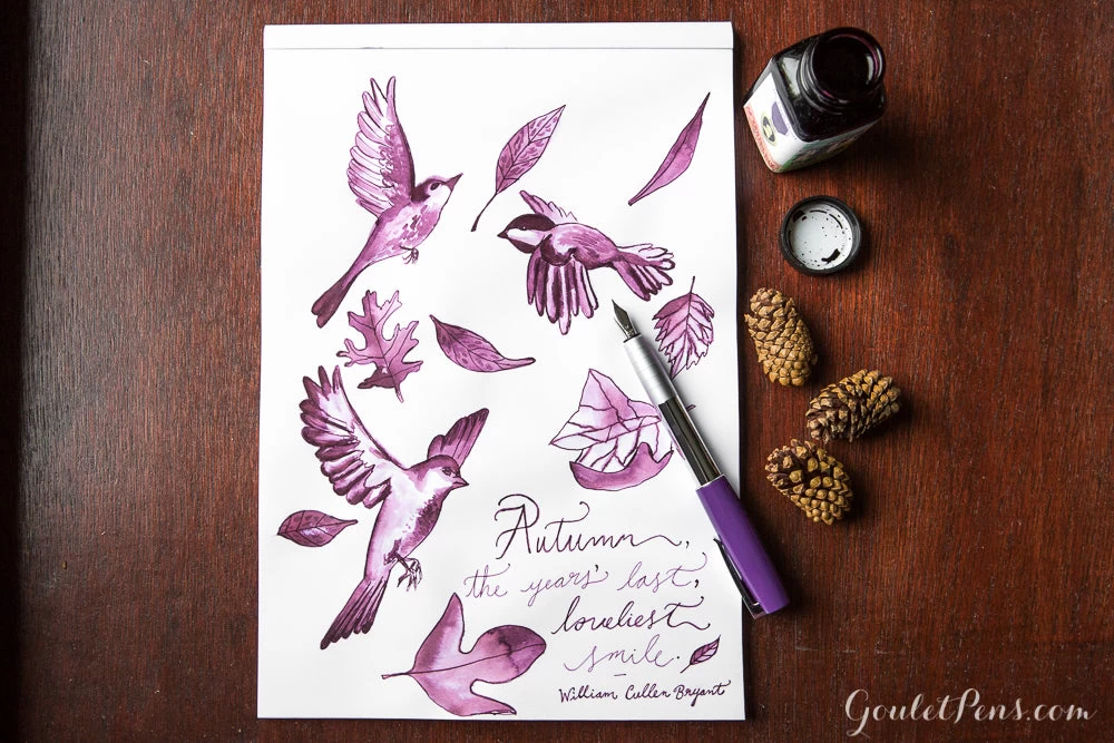 Noodler's Purple Heart - 3oz Bottled Ink - Image 4