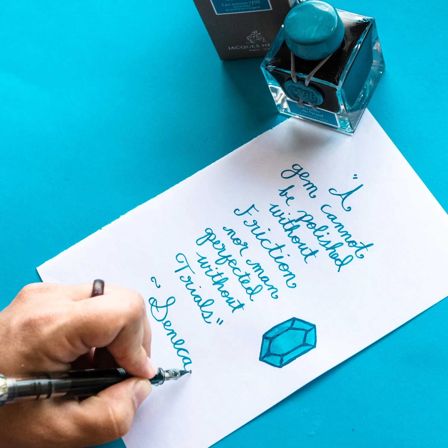 Jacques Herbin 1798 Kyanite Du Nepal - Ink Sample - Image 12