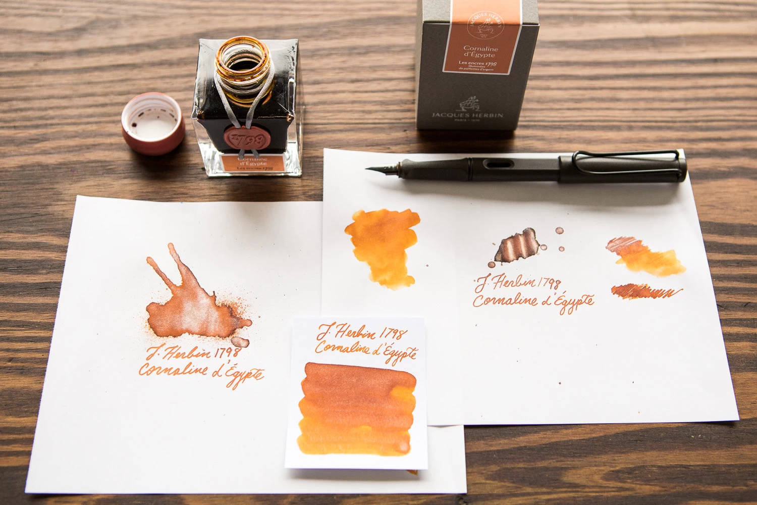 Jacques Herbin 1798 Cornaline D'Egypte - 50ml Bottled Ink - Image 4