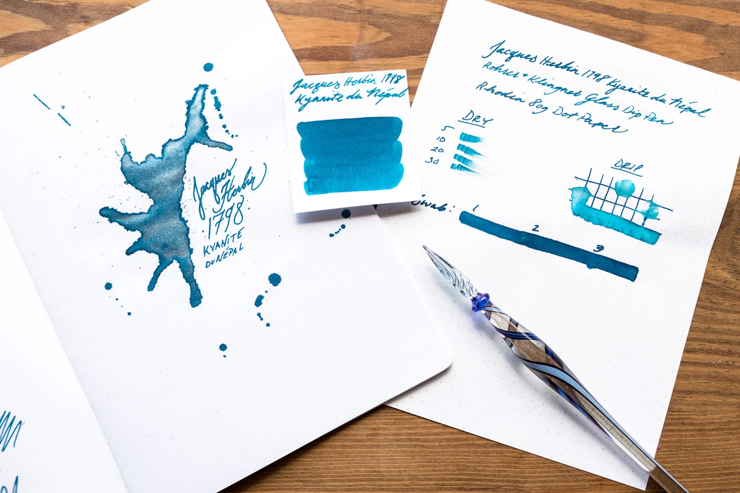 Jacques Herbin 1798 Kyanite Du Nepal - Ink Sample - Image 4