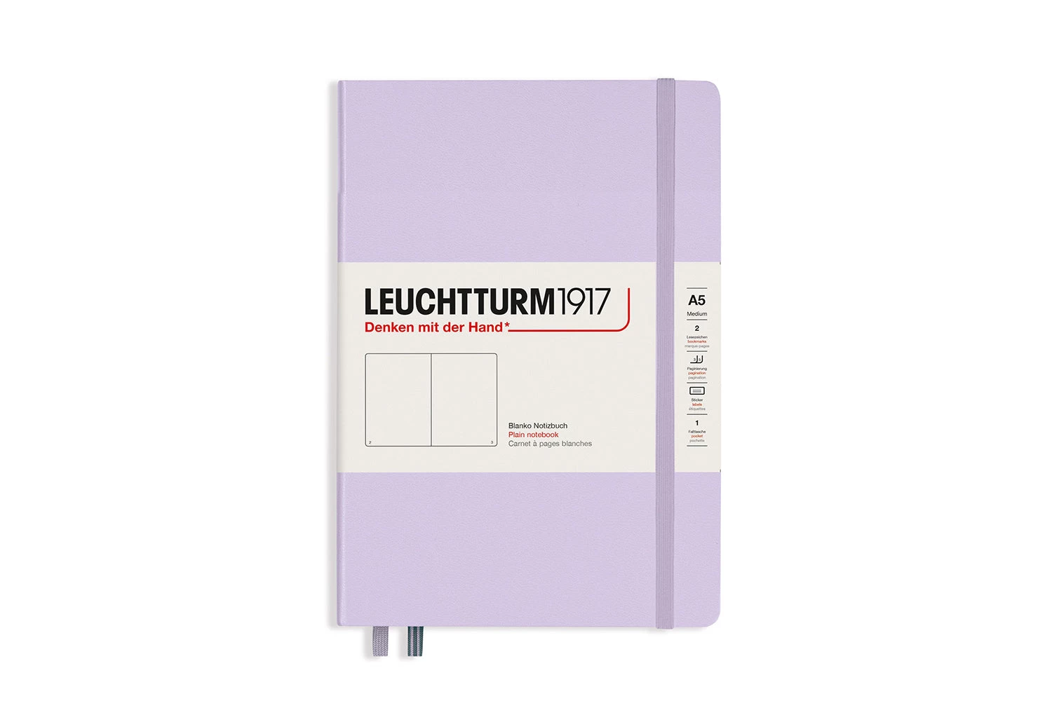 Leuchtturm1917 Medium A5 Notebook - Lilac, Dot Grid - Image 10
