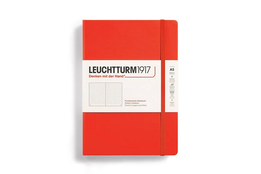 Leuchtturm1917 Medium A5 Notebook - Lobster, Dot Grid - Image 2