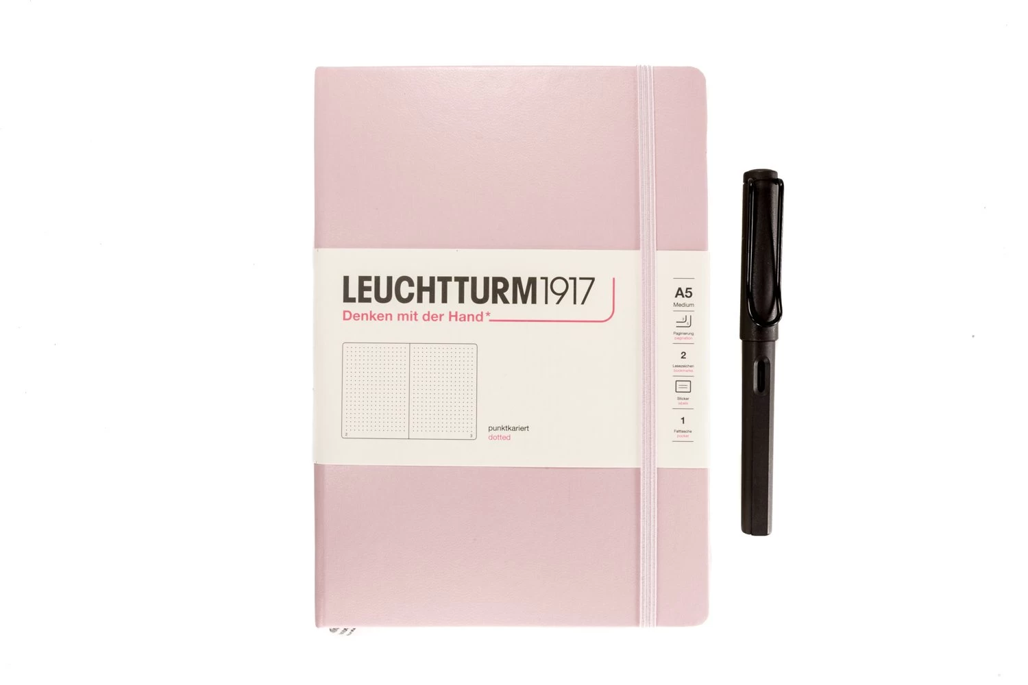 Leuchtturm1917 Medium A5 Notebook - Powder, Dot Grid - Image 2