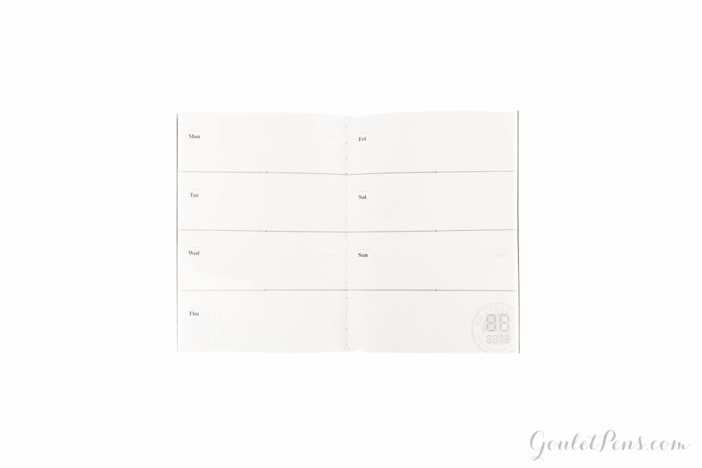 Traveler's Notebook Passport Refill 007 - Weekly Planner - Image 3