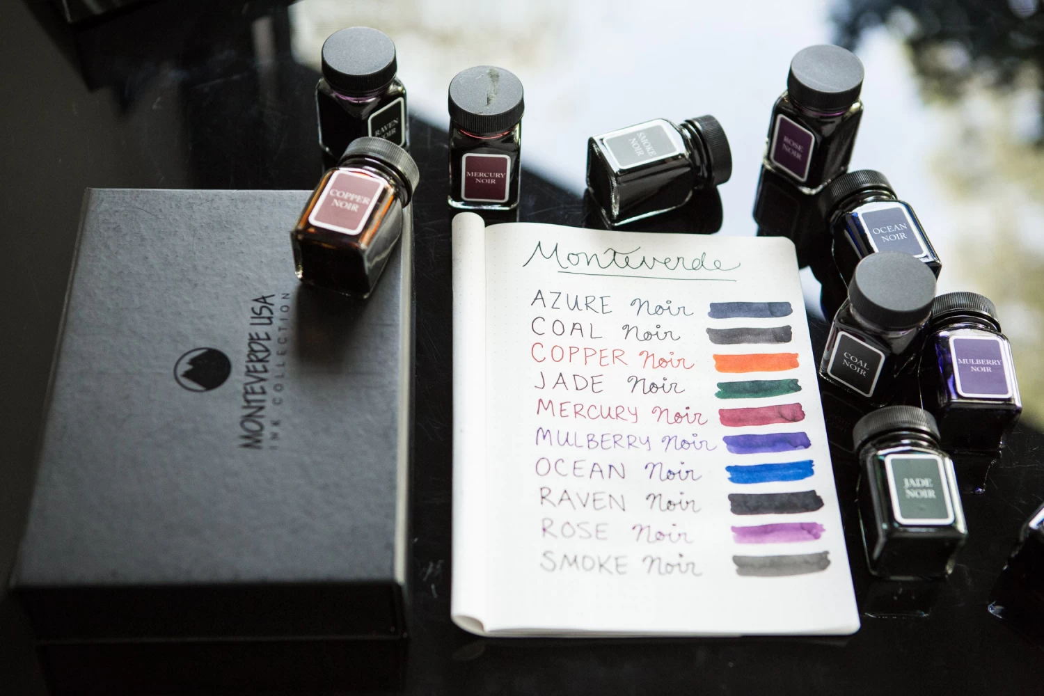 Monteverde Smoke Noir - 30ml Bottled Ink - Image 5