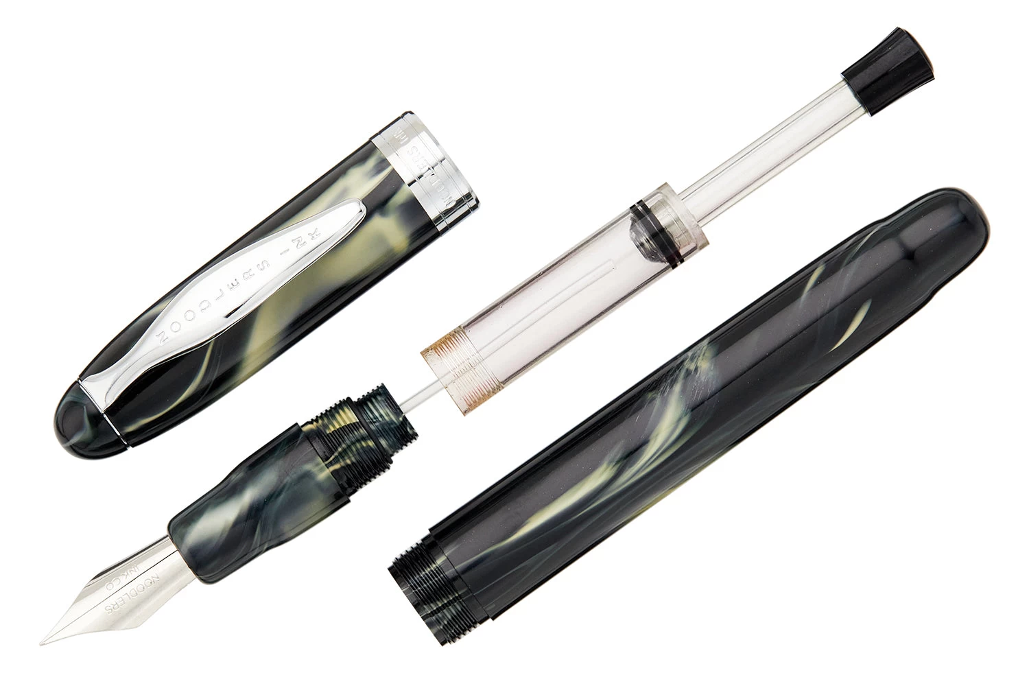 Noodler's Ahab Flex Fountain Pen - Ivory Darkness - Image 3