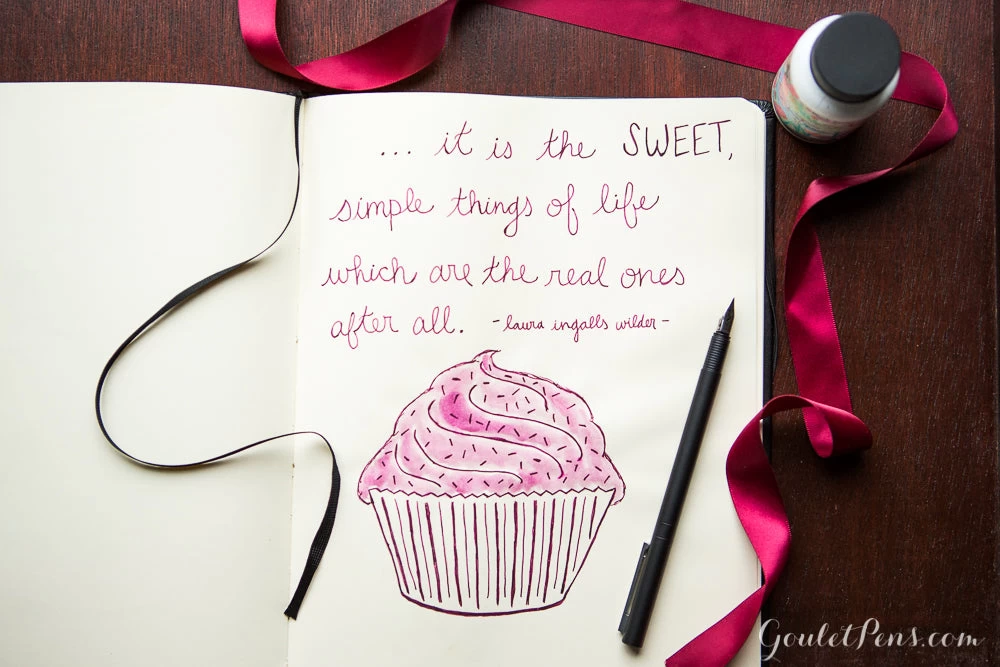 Noodler's Black Swan In Australian Roses - 3oz Bottled Ink - Image 6