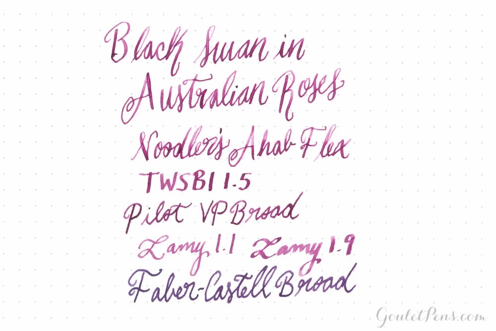 Noodler's Black Swan In Australian Roses - 3oz Bottled Ink - Image 4