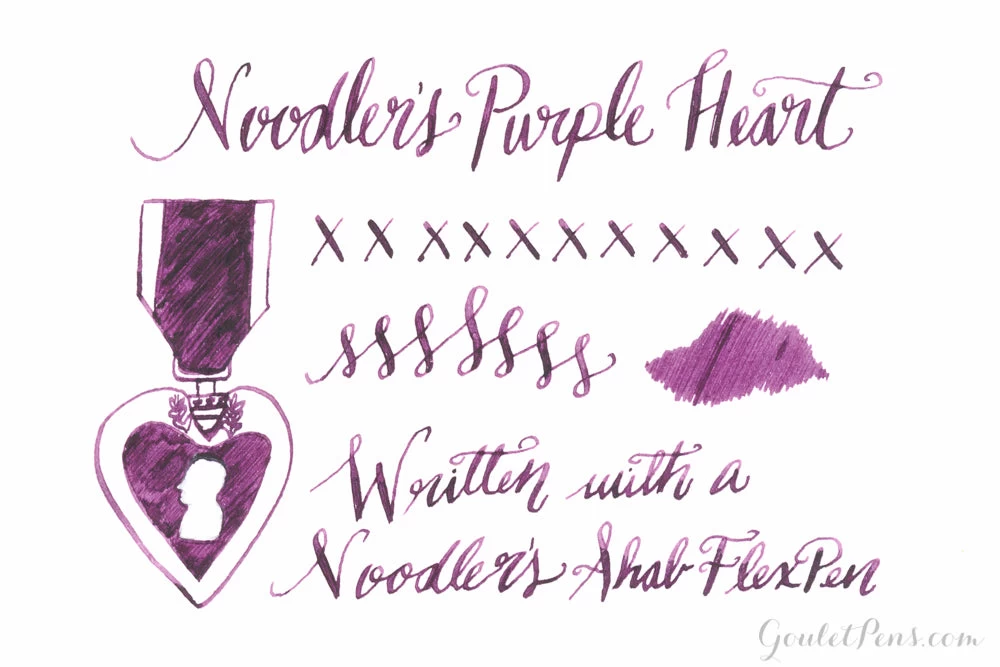 Noodler's Purple Heart - 3oz Bottled Ink - Image 3