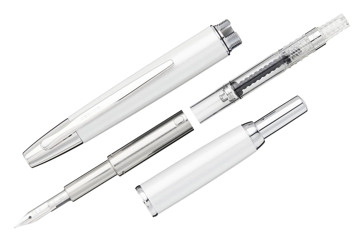 Pilot Vanishing Point Decimo Fountain Pen - White - Image 3