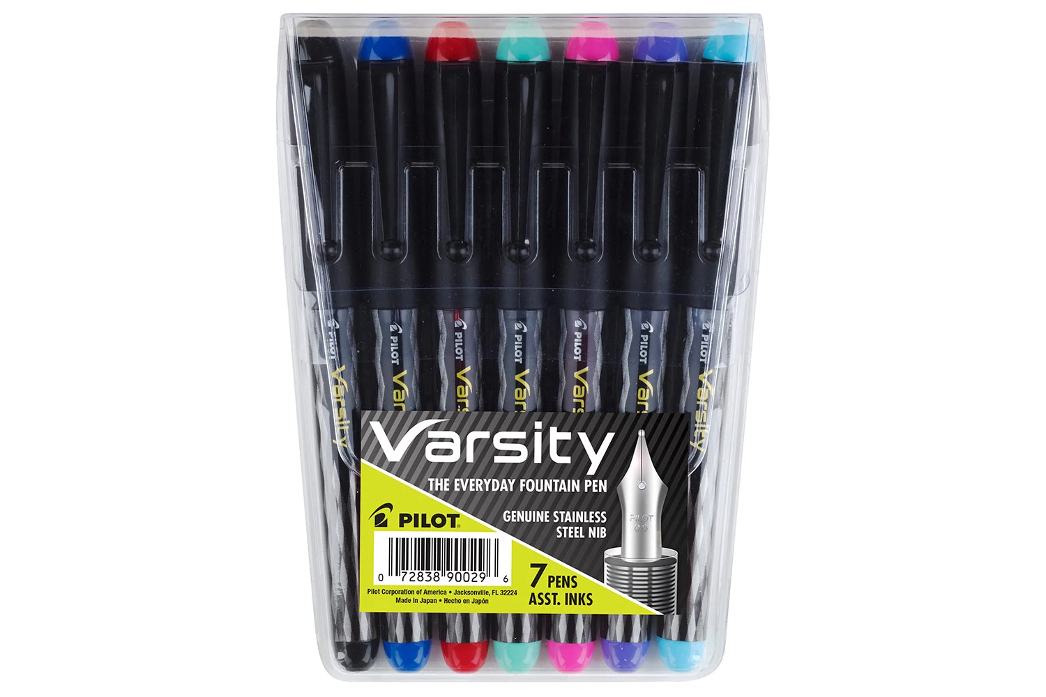 Pilot Varsity Fountain Pen - Assorted 7-Pack, Medium - Image 8