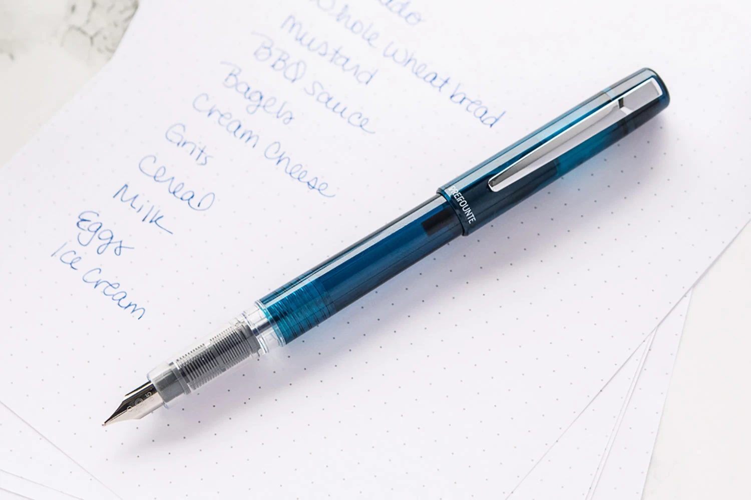 Platinum Prefounte Fountain Pen - Night Sea - Image 7