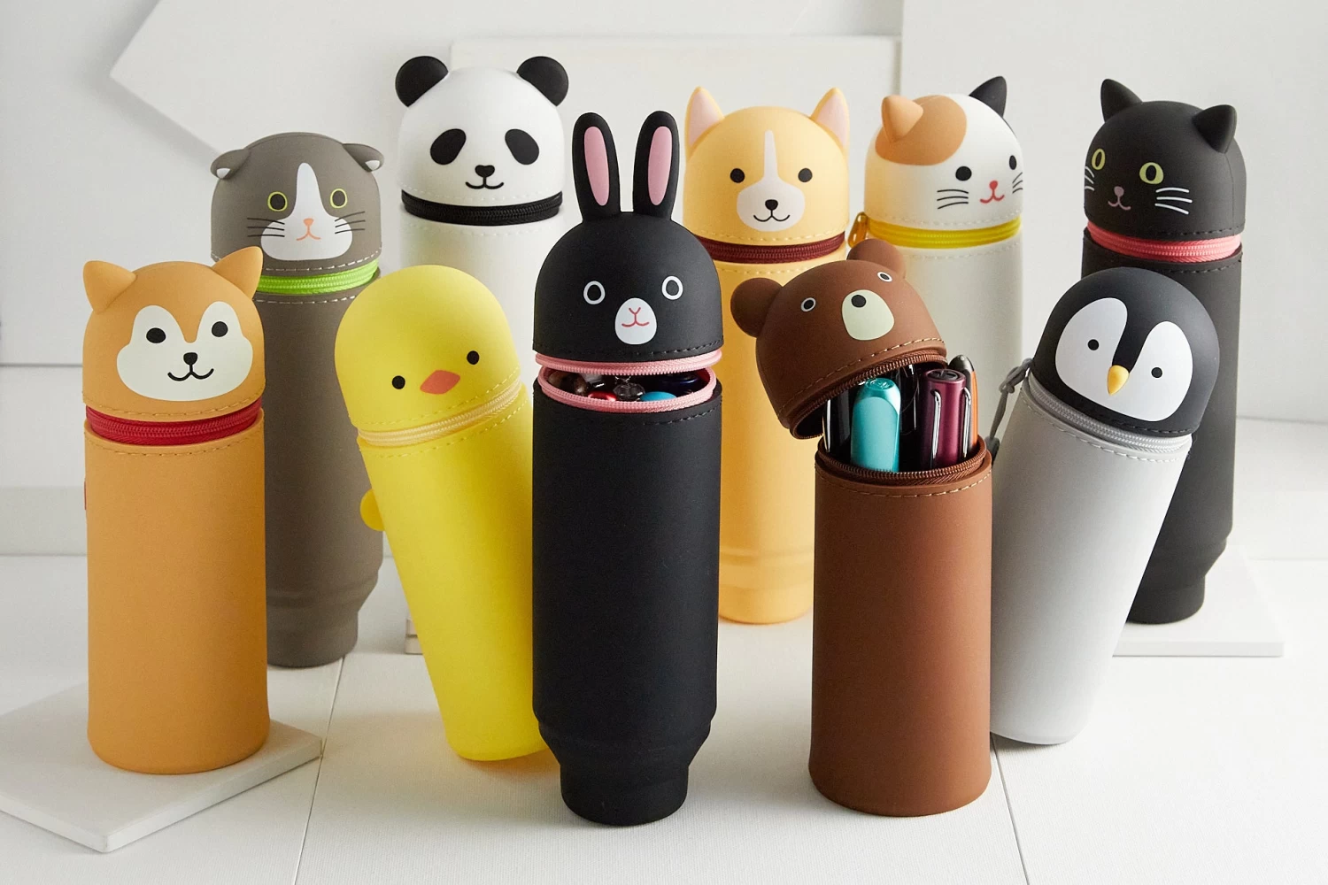 PuniLabo Stand Up Pen Case - Calico Cat - Image 4