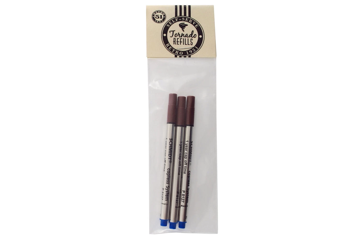 Retro 51 Rollerball Refills - Blue, 3-Pack - Image 2