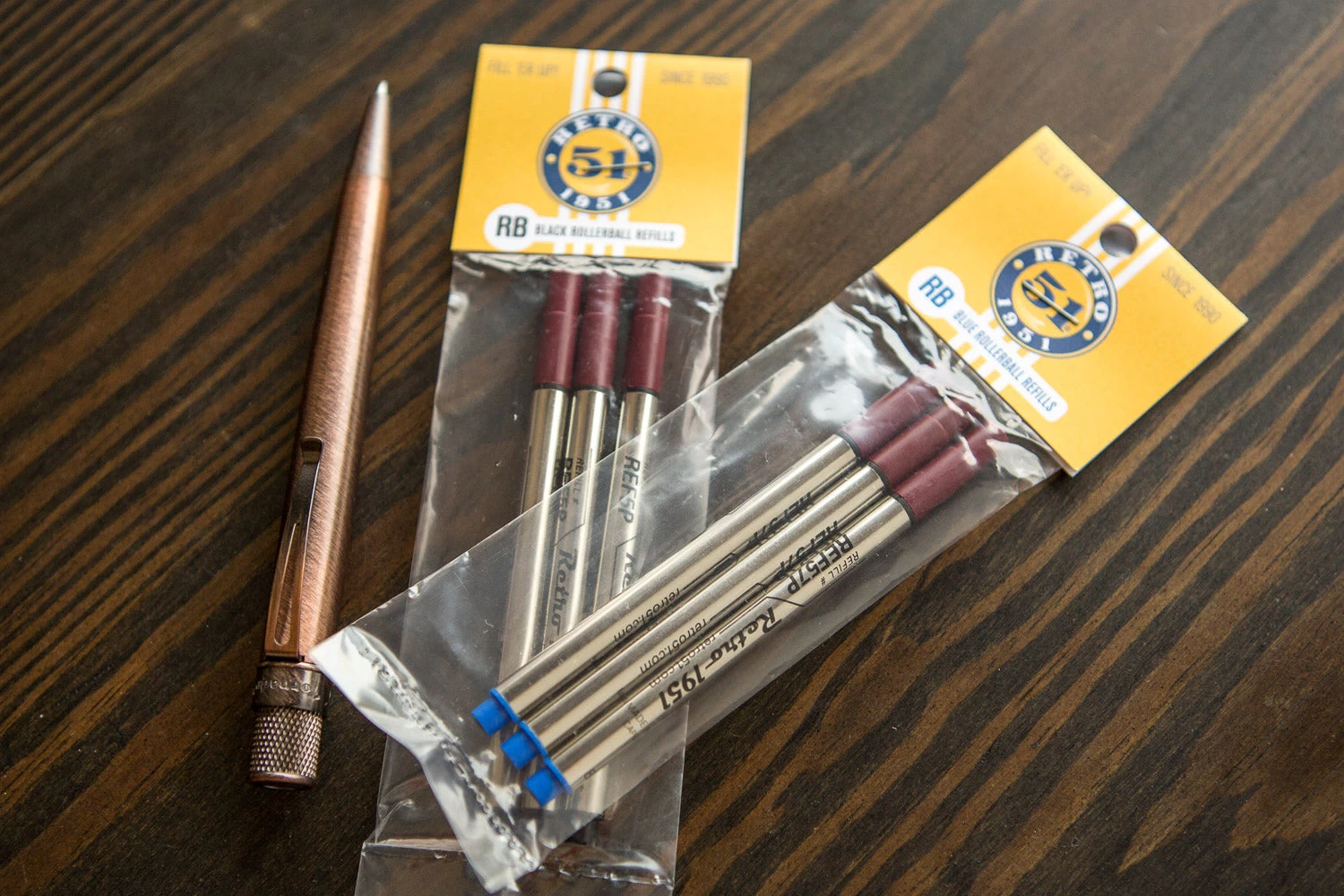 Retro 51 Rollerball Refills - Blue, 3-Pack - Image 3