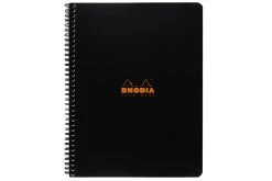 Rhodia Classic Wirebound Notebook - Black, Lined (8.86 X 11.69)