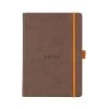 Rhodia Goalbook Dot Grid A5 Hardcover Journal - Chocolate (Ivory Paper)