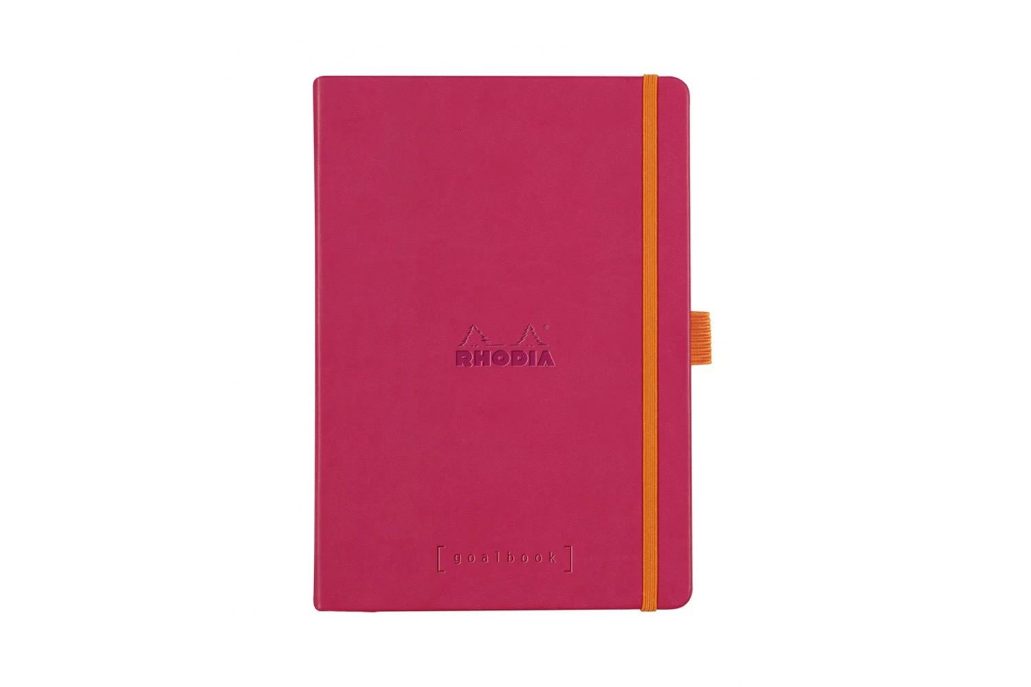 Rhodia Goalbook Dot Grid A5 Hardcover Journal - Raspberry (Ivory Paper)