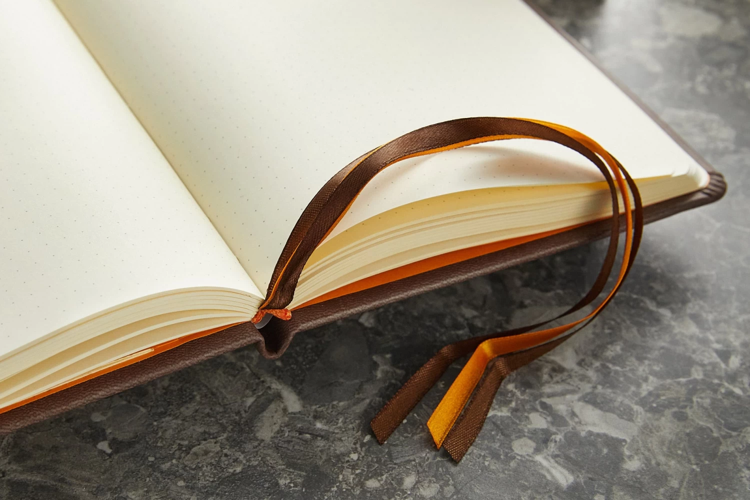 Rhodia Goalbook Dot Grid A5 Hardcover Journal - Chocolate (Ivory Paper) - Image 5