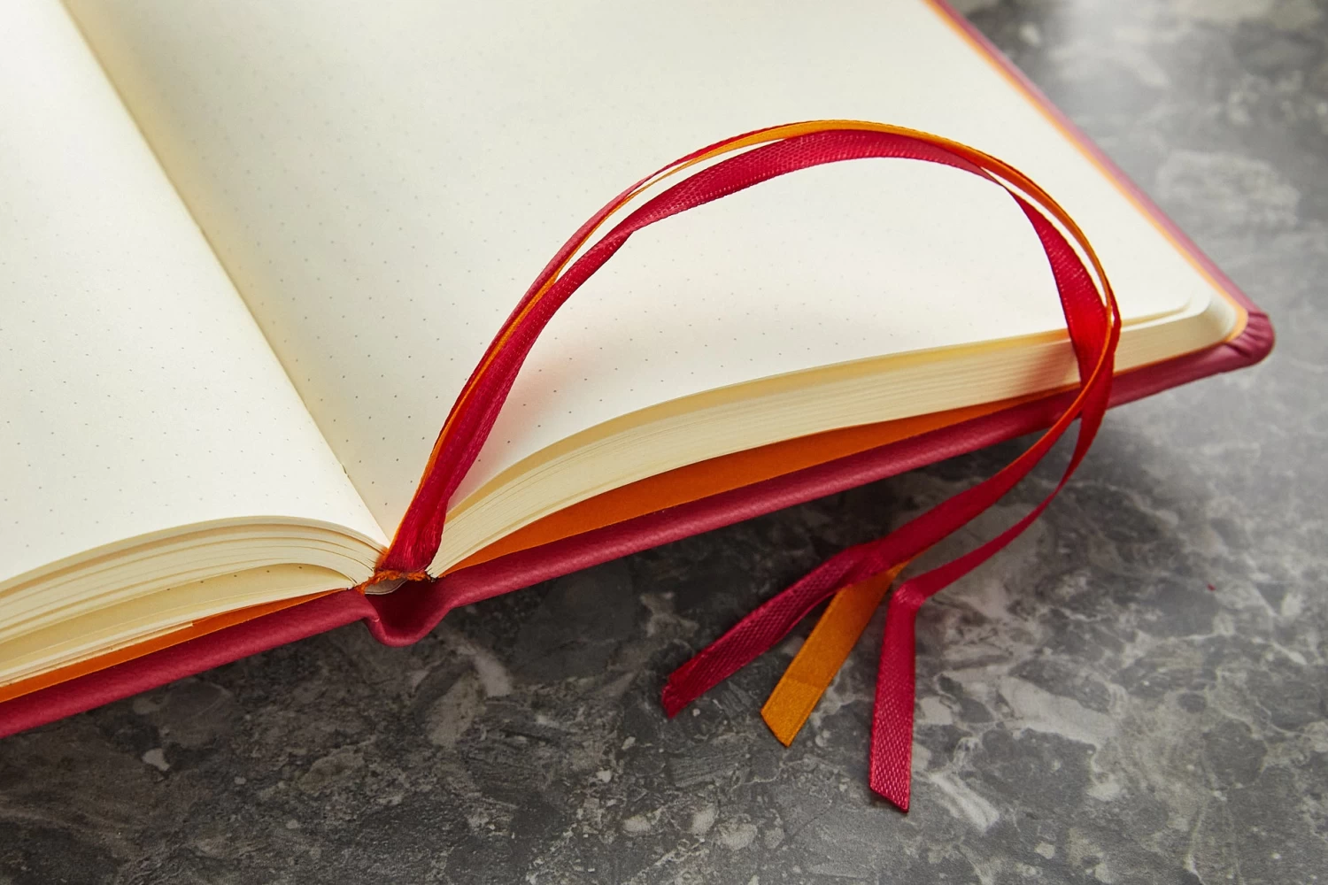 Rhodia Goalbook Dot Grid A5 Hardcover Journal - Raspberry (Ivory Paper) - Image 4