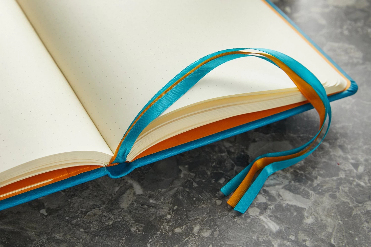 Rhodia Goalbook Dot Grid A5 Hardcover Journal - Turquoise (Ivory Paper) - Image 5