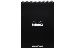 Rhodia No. 18 Top Wirebound A4 Notepad - Black, Dot Grid