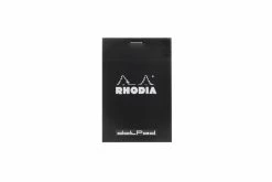 Rhodia No. 12 Small Notepad - Black, Dot Grid