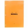Rhodia No. 18 A4 Notepad - Orange, Lined With 3-Hole Punch